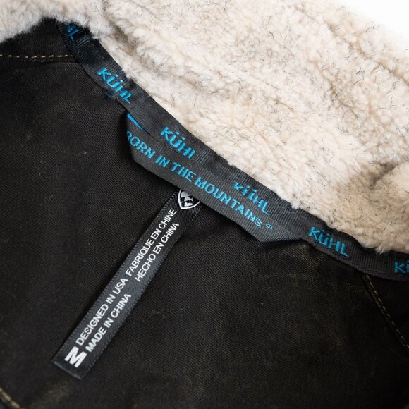 Kuhl Jacket Sherpa Lined Vintage Patina Dye Canvas Burr Brown - Picture 16 of 16